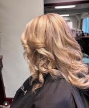 blonde balayage highlights service light buttery platinum blonde with lowlights hair transformation colour correction blonding service specialist in brantford ontario affordable near me top rated hair cosmetology school near me for hairstyling barbering diploma 