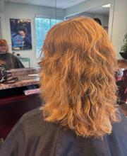 women's shag hair cut haircut trends for 2024 tiktok wolf cut shaggy hair lots of layers short medium length on natural texture wavy hair cut ideas cowboy copper for women affordable hair service in brantford ontario best hair school in brantford for hairstyling college diploma 