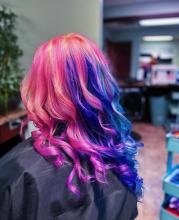 brantford ontario hair hairstylist stylist dresser hairdresser hair school salon cosmetology beauty affordable hair services appointments walk ins top rated hair school in brantford for hairstyling barbering and aesthetics college diploma rainbow unicorn pastel hair pink blue purple vivids fashion colours colour blocking