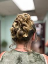 updo bride bridal graduation prom hair hairstyle brantford near me hairstyling hairstylist affordable hair service idea