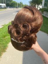 bridal updo up-do hairstyle prom graduation formal hairstyling hair inspiration 